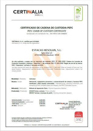 Certificación y Licencia de Uso - PEFC