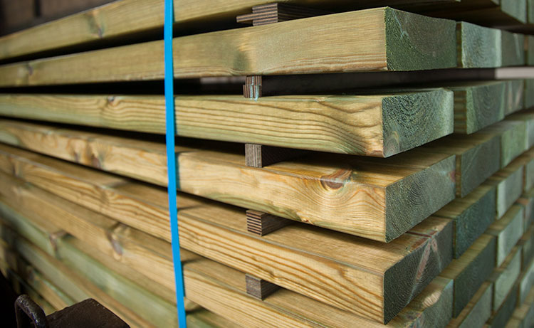 Tablones de madera para exterior