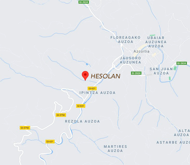 Localización de Hesolan en Google Maps